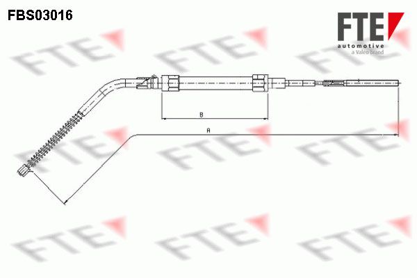 FTE Тросик, cтояночный тормоз 9250105