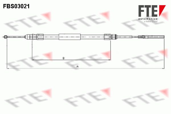 FTE Тросик, cтояночный тормоз 9250110