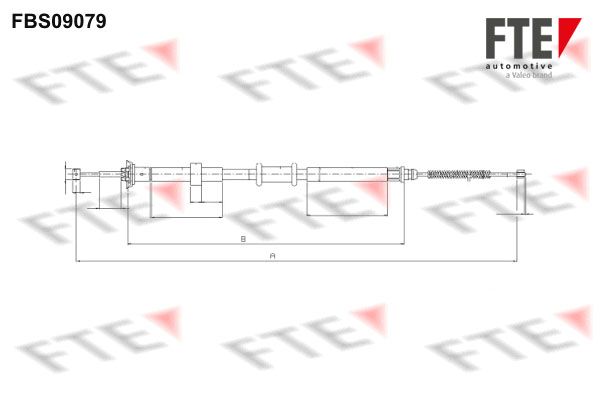 FTE Тросик, cтояночный тормоз 9250299
