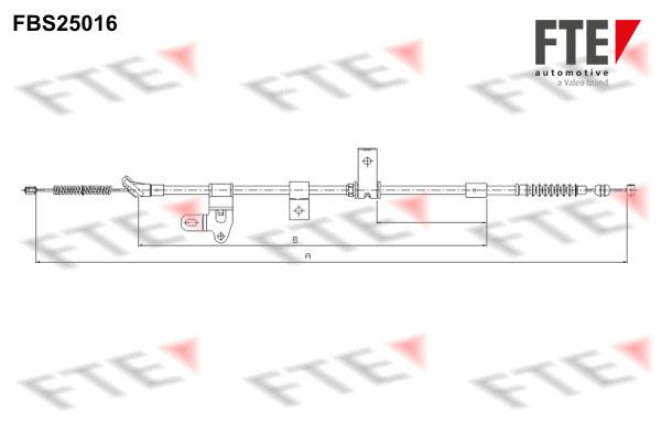 FTE Тросик, cтояночный тормоз 9250605