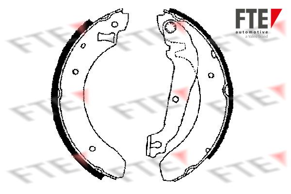 FTE Комплект тормозных колодок BB1005A1