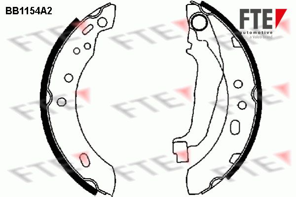 FTE Комплект тормозных колодок BB1154A2