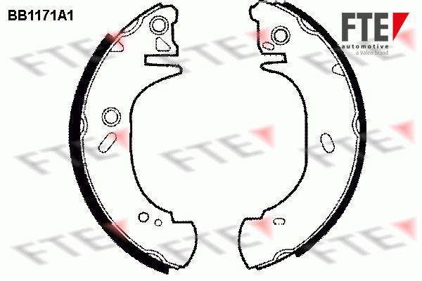 FTE Комплект тормозных колодок BB1171A1