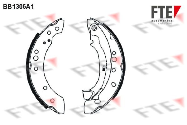 FTE Комплект тормозных колодок BB1306A1