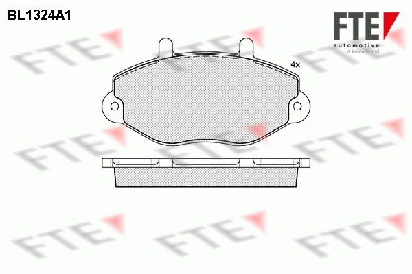 FTE Bremžu uzliku kompl., Disku bremzes BL1324A1
