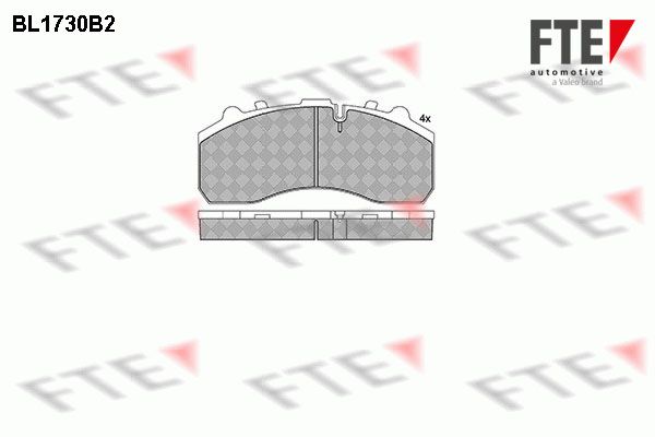 FTE Комплект тормозных колодок, дисковый тормоз BL1730B2