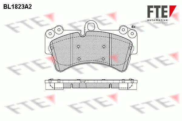 FTE Комплект тормозных колодок, дисковый тормоз BL1823A2