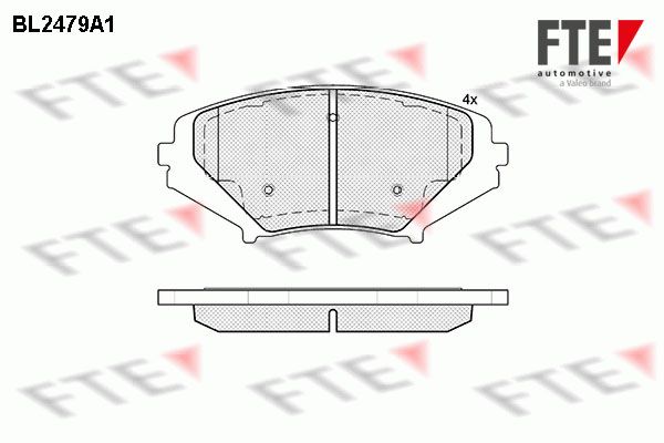 FTE Комплект тормозных колодок, дисковый тормоз BL2479A1