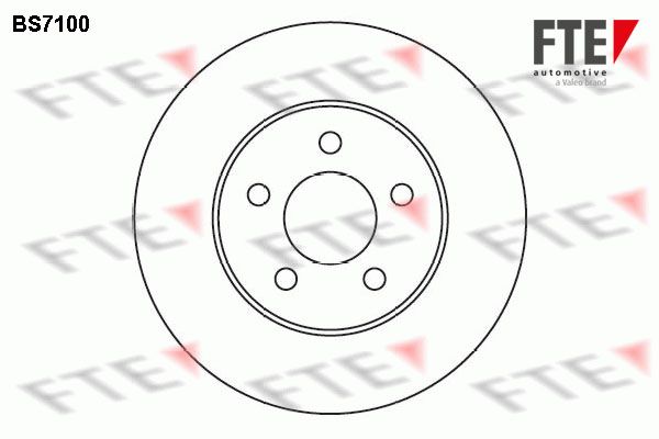 FTE Тормозной диск BS7100