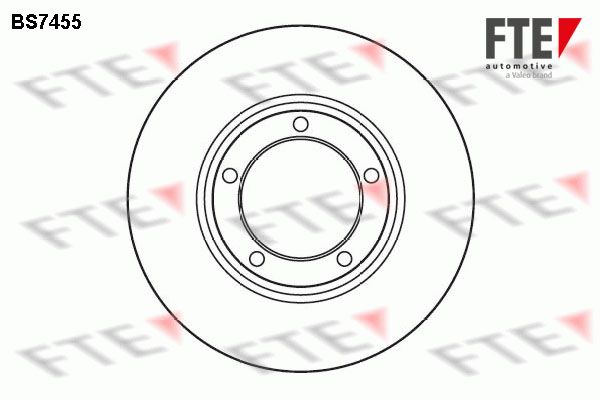 FTE Тормозной диск BS7455