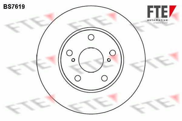 FTE Bremžu diski BS7619