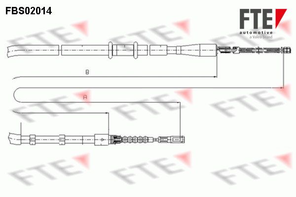 FTE Тросик, cтояночный тормоз FBS02014