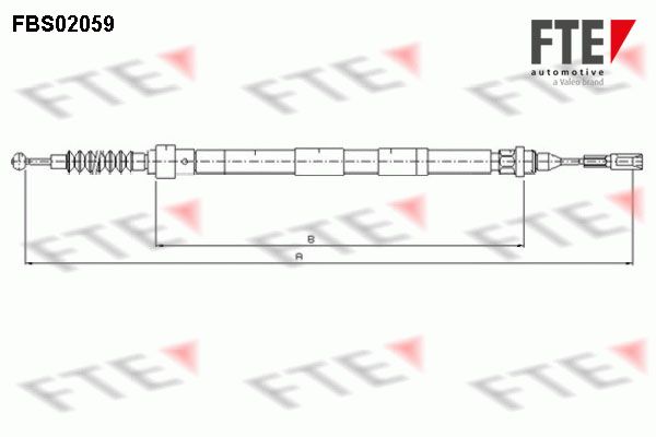 FTE Тросик, cтояночный тормоз FBS02059