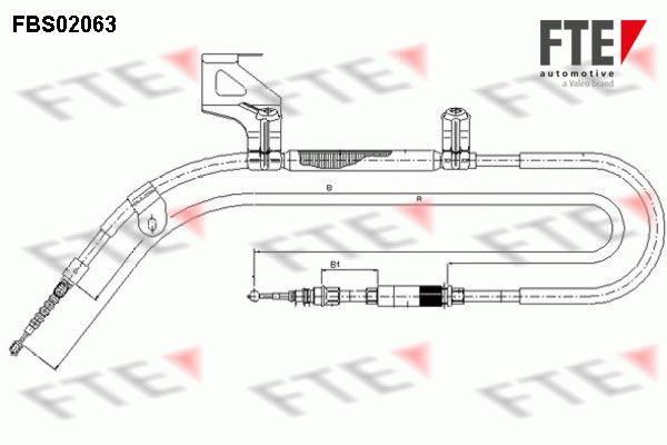 FTE Тросик, cтояночный тормоз FBS02063