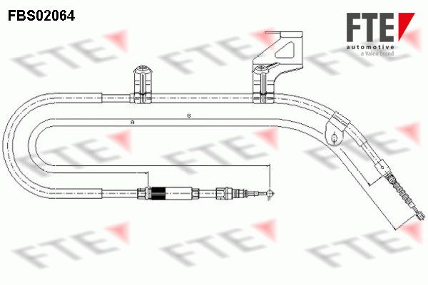 FTE Тросик, cтояночный тормоз FBS02064