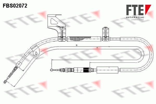 FTE Тросик, cтояночный тормоз FBS02072