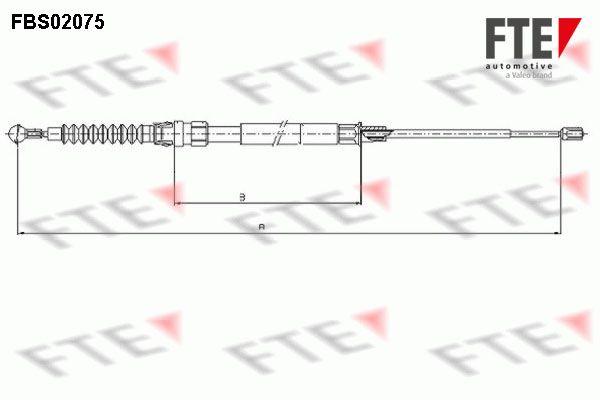 FTE Тросик, cтояночный тормоз FBS02075