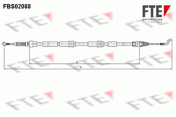 FTE Тросик, cтояночный тормоз FBS02088