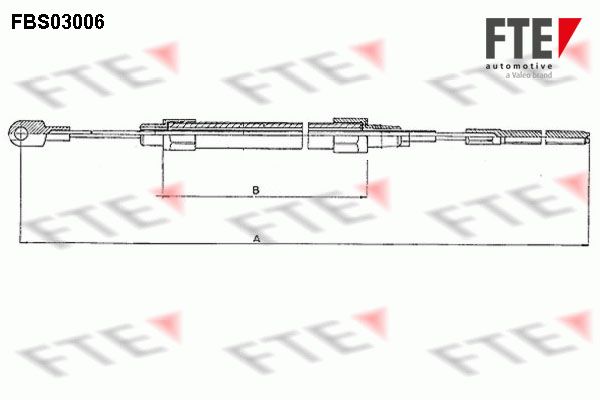 FTE Тросик, cтояночный тормоз FBS03006