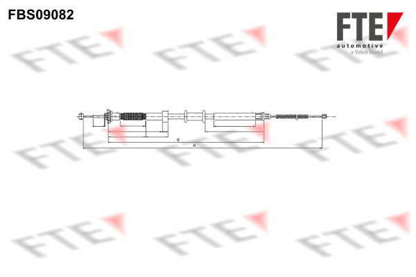 FTE Тросик, cтояночный тормоз FBS09082