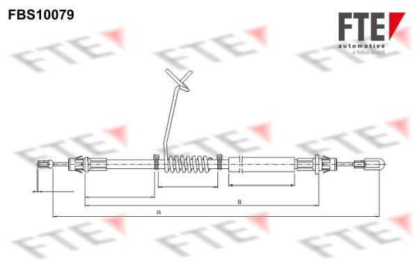 FTE Тросик, cтояночный тормоз FBS10079