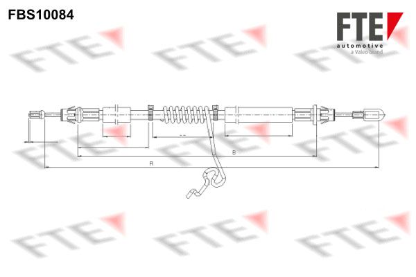 FTE Тросик, cтояночный тормоз FBS10084