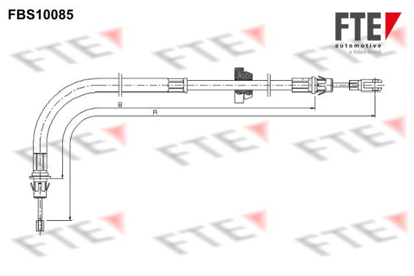FTE Тросик, cтояночный тормоз FBS10085