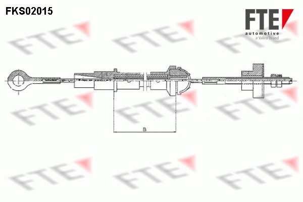 FTE Трос, управление сцеплением FKS02015