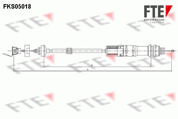 FTE Трос, управление сцеплением FKS05018