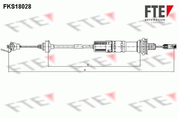 FTE Трос, управление сцеплением FKS18028