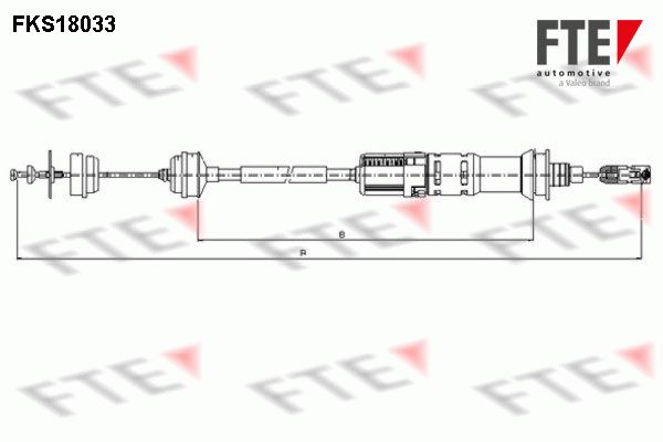 FTE Трос, управление сцеплением FKS18033