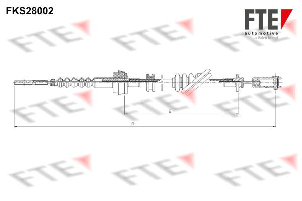 FTE Трос, управление сцеплением FKS28002