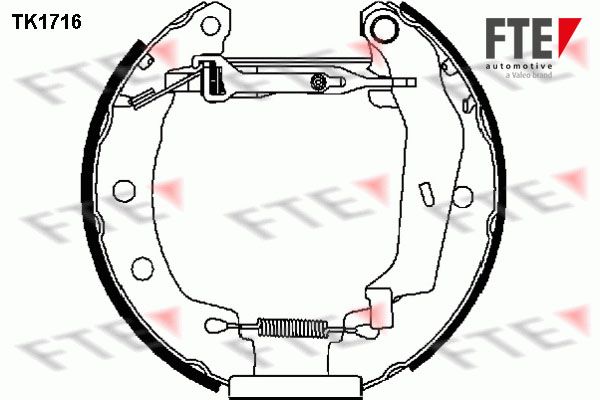 FTE Комплект тормозных колодок TK1716