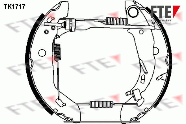 FTE Bremžu loku komplekts TK1717