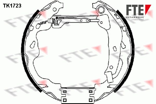 FTE Комплект тормозных колодок TK1723