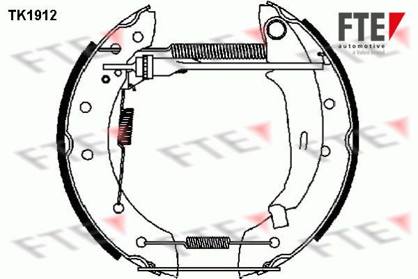 FTE Комплект тормозных колодок TK1912