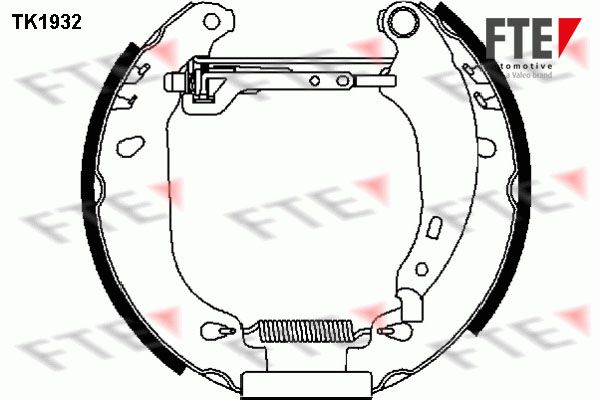 FTE Комплект тормозных колодок TK1932