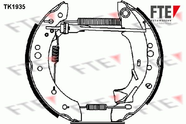 FTE Комплект тормозных колодок TK1935
