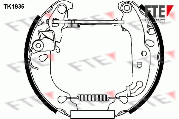 FTE Комплект тормозных колодок TK1936