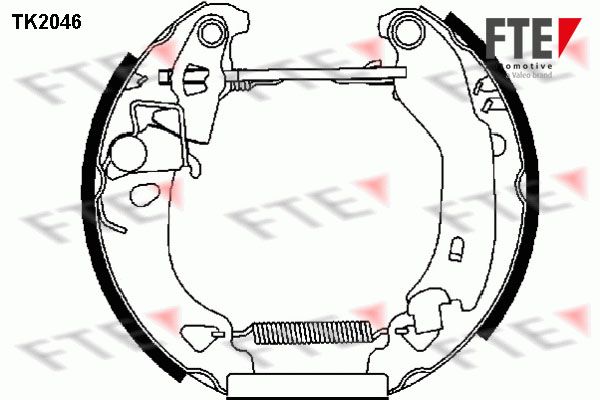 FTE Комплект тормозных колодок TK2046