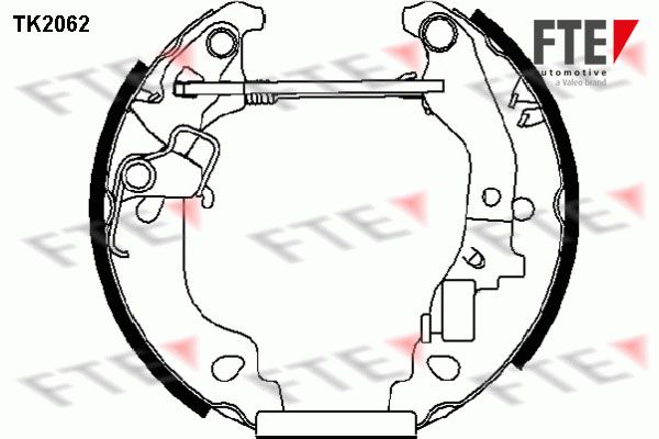 FTE Комплект тормозных колодок TK2062