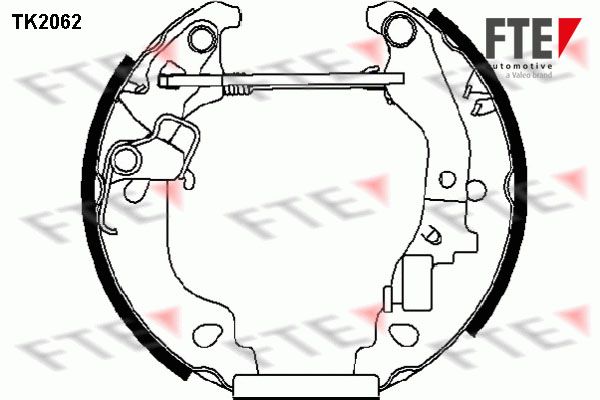 FTE Bremžu loku komplekts TK2062