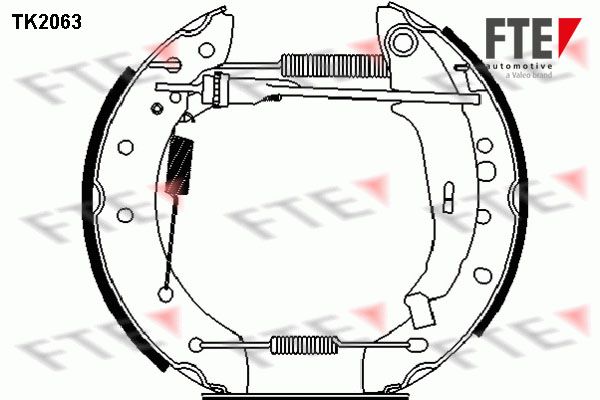 FTE Комплект тормозных колодок TK2063