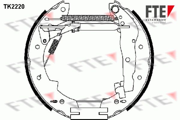 FTE Комплект тормозных колодок TK2220