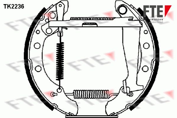 FTE Bremžu loku komplekts TK2236