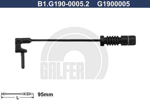 GALFER Сигнализатор, износ тормозных колодок B1.G190-0005.2