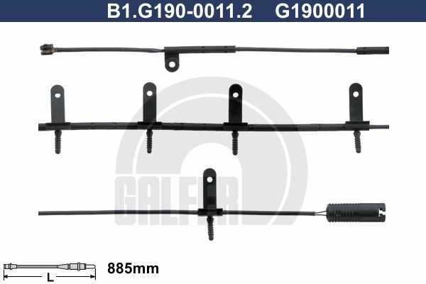 GALFER Indikators, Bremžu uzliku nodilums B1.G190-0011.2