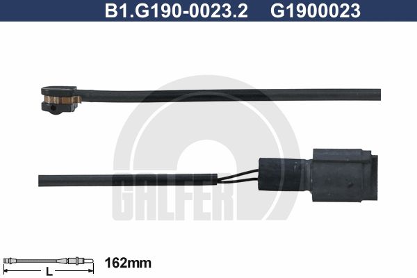 GALFER Сигнализатор, износ тормозных колодок B1.G190-0023.2