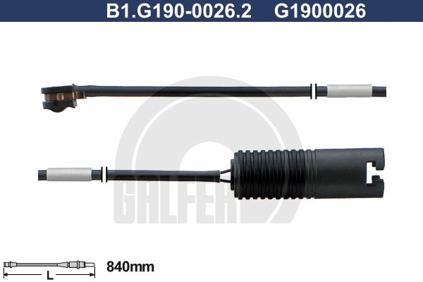 GALFER Indikators, Bremžu uzliku nodilums B1.G190-0026.2