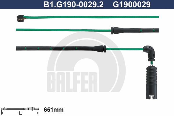GALFER Indikators, Bremžu uzliku nodilums B1.G190-0029.2